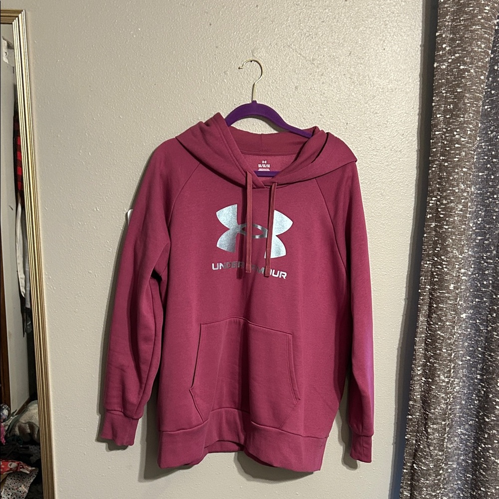Under Armour Maroon Hoodie with Logo